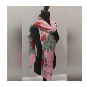 Pineapple Moon Floral Chiffon Shawl Scarf Duster Wrap New
